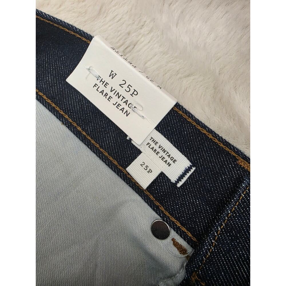 NWT Madewell Vintage Flare Jean Rinse Wash Dark Denim 25P - Picture 6 of 10